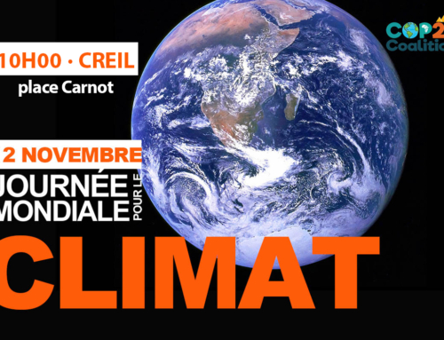 Rassemblement mondial pour le climat le 12 novembre, 10h00, à Creil
