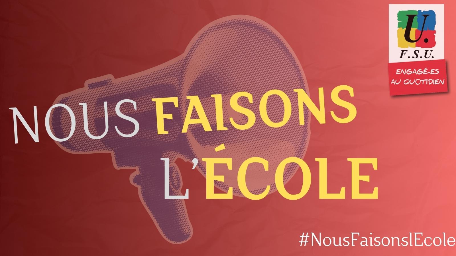 FSU - #NousFaisonslEcole