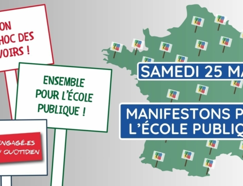 #Samedi25Mai : Manifestons à Paris ! Non au choc des savoirs · Oui à l’école Publique !