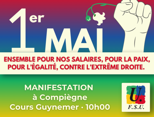 Un 1er mai chômé, dans l&rsquo;unité, pour l&rsquo;égalité et les solidarités !