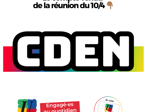 CDEN | Le compte-rendu de la réunion de vendredi 10 avril 2026