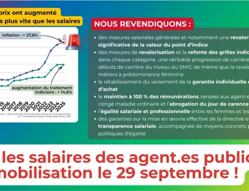 Urgence salariale : mardi 29 septembre, en grève pour imposer d’autres choix !